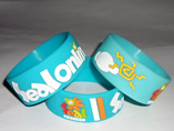 Fashion Debossed Silicone Wristband