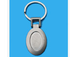 Oval Shape Metal Keychain