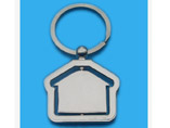 House Metal Keychain