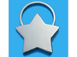 Star Shape Customised Metal Keyring