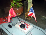 Decorative Table Top Flag Stand