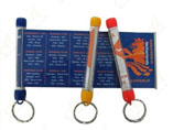 Plastic Scroll Banner Keychain