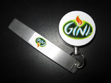 Metal Retractable Key Reel with your logo