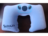 PVC Inflatable Flocked Neck Pillow