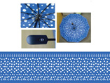 Full Overall Dots Printing Auto Umbrella