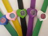 Heart Shaped Silicone Snap Watch