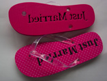 Advertising PE Jelly Flip Flops