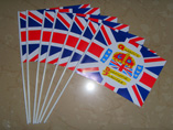Custom Logo Paper Flag With Stick