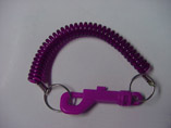 Hanging Plastic Spring Keychain