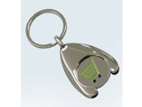 Metal Trolley Coin Keychain