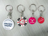 Supermarket Trolley Coin Keychain