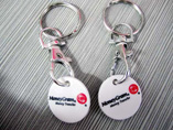 Promotional Trolley Coin Key Ring
