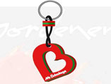 Custom Printing Heart Style EVA Keychain
