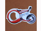 Moto Shaped Plastic Bottle Opener