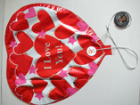 Customized Heart Shaped Music Foil Balloon