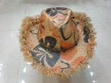 Lady Straw Hat With Decorative Cord
