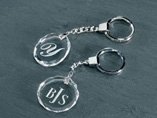 Round Crystal Keychain