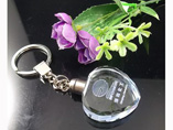 Heart Shaped Crystal Keychain