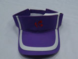Purple Plain Sun Visor Hat