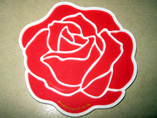 Customized Flower Rose Pattern Coasters