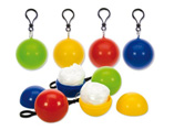 Promotional Poncho With Ball Keychain