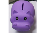 Custom hippo Plastic Coin Bank
