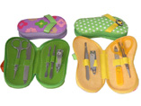 PU Slipper Case Manicure Set