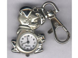 Animal Pig Shaped Cartoon Metal Watches Keychain