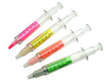 Non Toxic Syringe Highlighter Pen