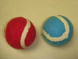 Customized colorful felt tennis balls