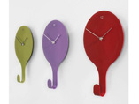 Plastic Wall Clock With Hook