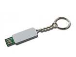 Full capacity USB web key with keyring