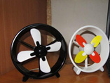 Round Plastic USB Desk Fan