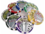 Wholesale Royal Flush Sticker Poker Chips