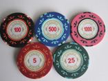 Pure ABS Sticker Poker Chip