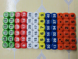 Mini colorful acrylic game dice