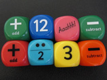 Promotional educational dice for children