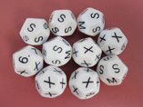 Custom cheap polyhedral dot dice