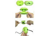 Hamburger earphone bobbin winder