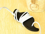 Silicone bobbin winder for earphone