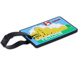 Promotional cheap embossed luggage tag