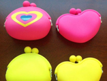 Heart shaped purse jelly coin purse