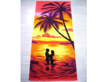 Promotional velour reactive printed beach towel
