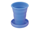 Blue Silicone Collapsible Cups