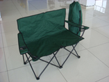 Double seats beach folding chair
