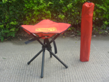 Folding fishing triangle stool