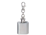 Stainless Steel Hip Flask with Keychain