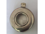 Round Stainless Steel Hip Flask