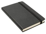 A6 notebook with elastic closure