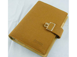 Leather notebooks with clasp closure